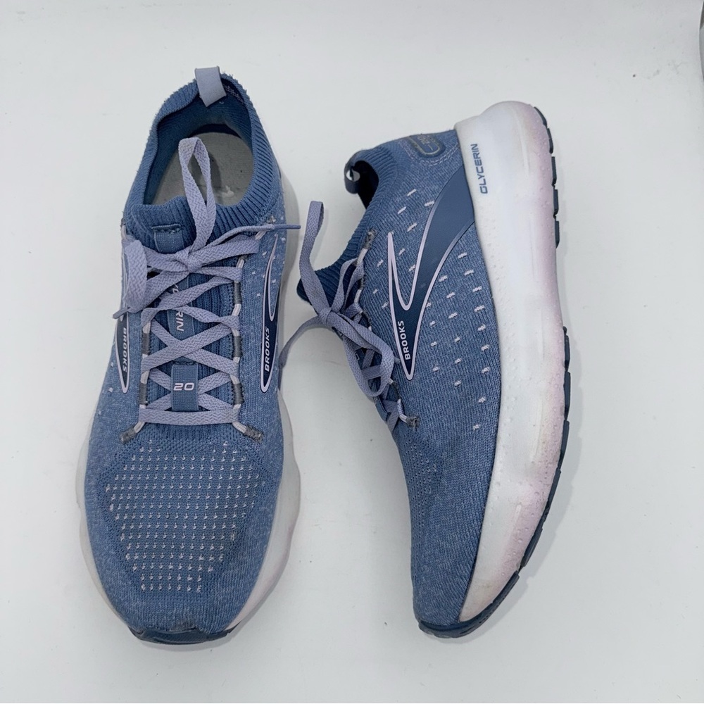 Brooks - women’s Glycerin stealthFit 20 purple pull on running shoes sneakers 10